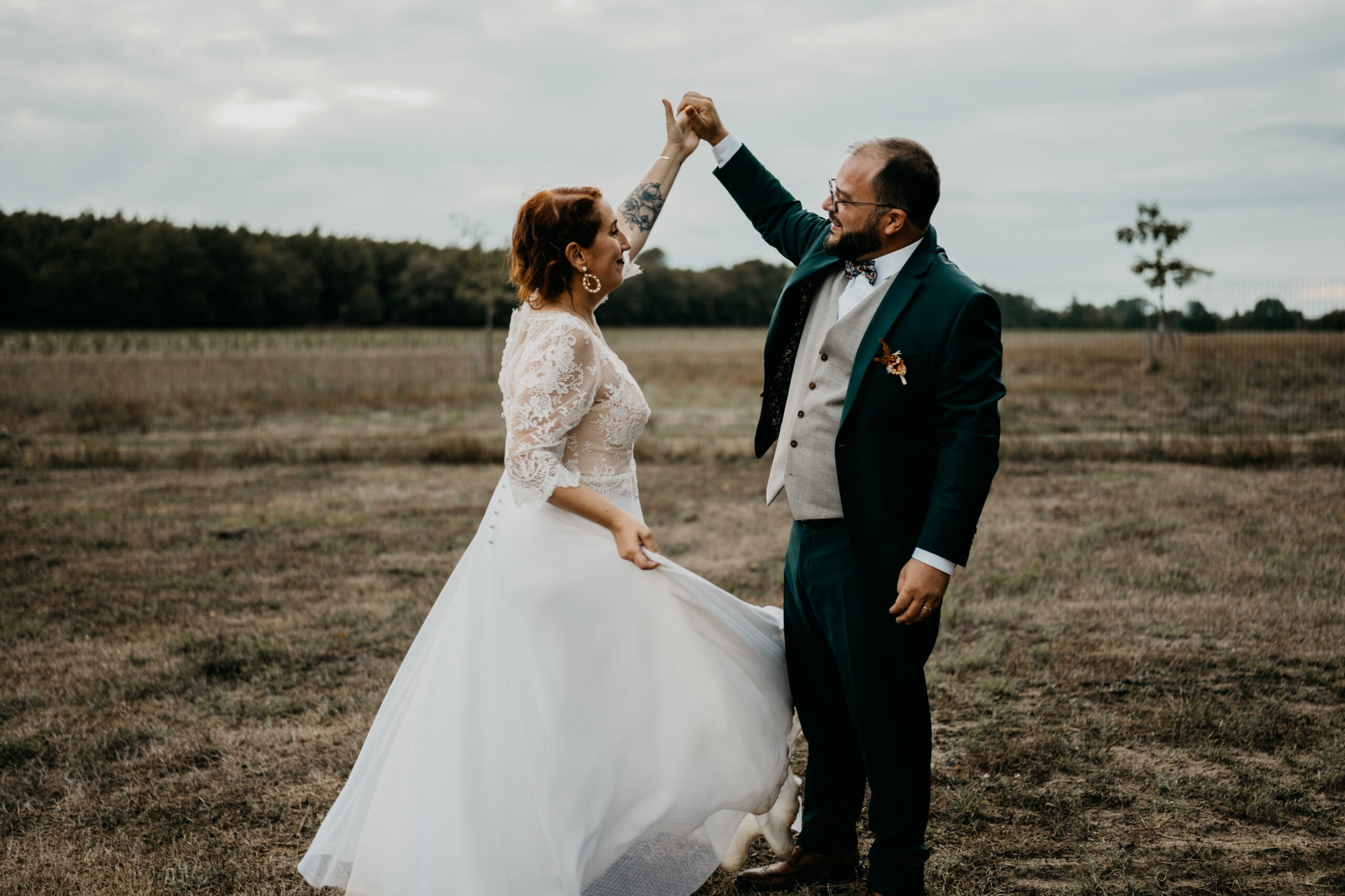 photographie couple émotions mariage landes