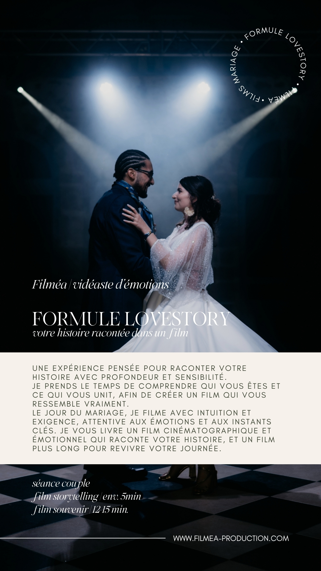 Formule vidéaste mariage Limoges Dordogne
